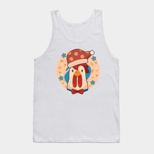 Chicken Christmas Graphic Xmas Funny Ugly Sweater Chickens Tank Top